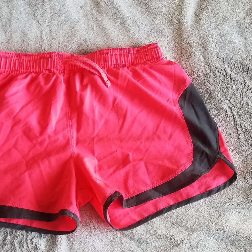 Highlight pink exercise shorts